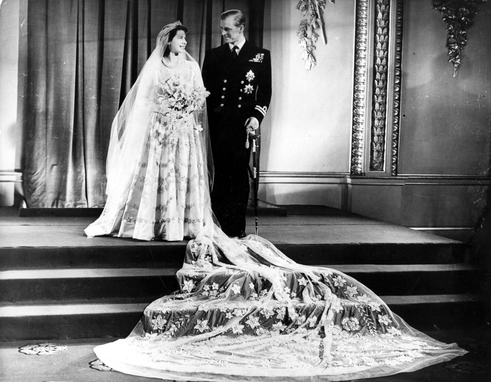 Prince Philip and Princess Elizabeth married in November 1947.Hulton Archive/Getty Images