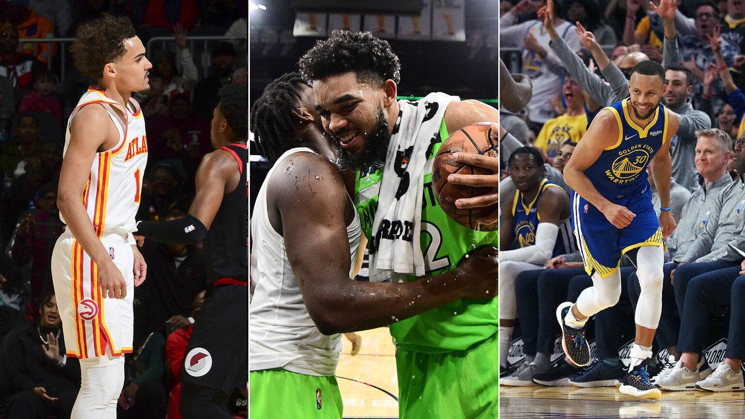 Karl-Anthony Towns, Trae Young, Steph Curry Make NBA History With ...