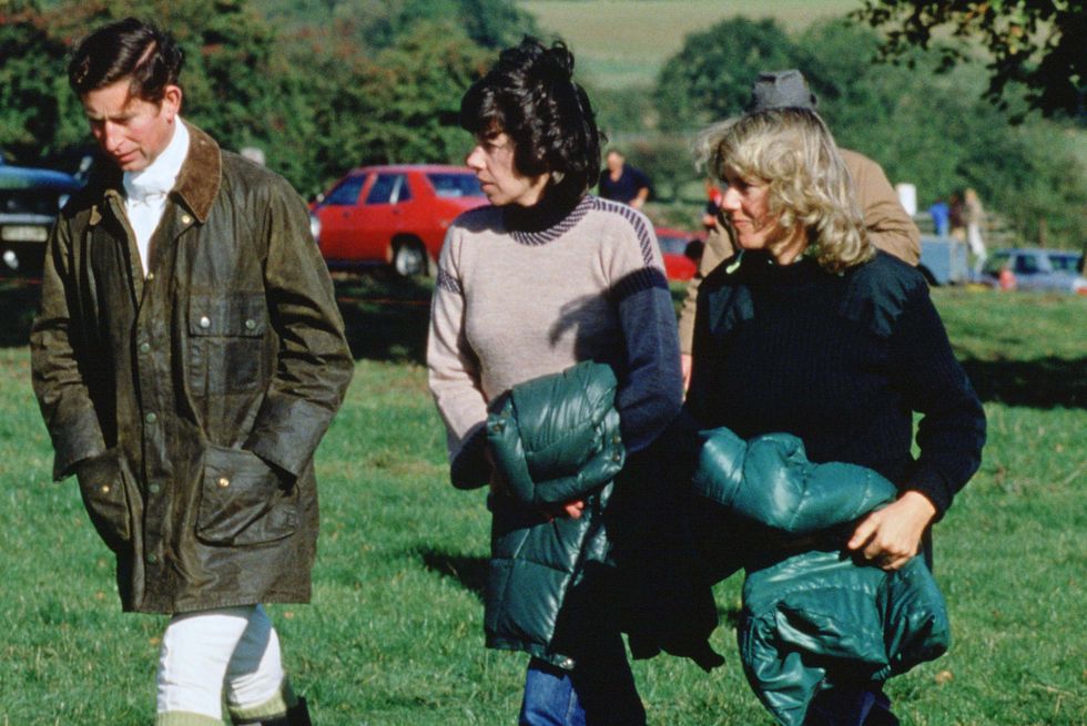 Prince Charles and Camilla were seen walking together with their friend Lady Sara Keswick before Charles began dating Lady Diana Spencer in 1979.