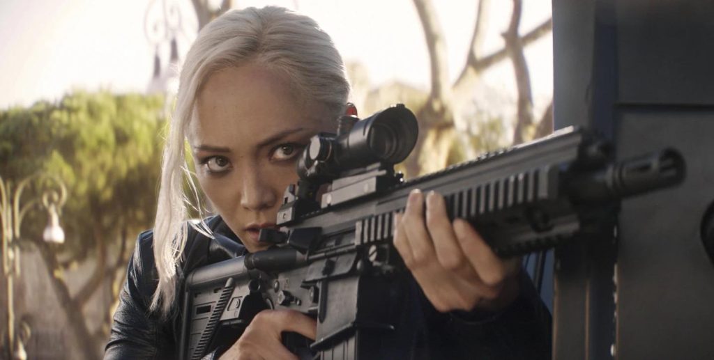 This image released by Paramount Pictures shows Pom Klementieff in a scene from “Mission: Impossible - Dead Reckoning, Part One.” (Paramount Pictures via AP) ASSOCIATED PRESS