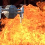Heat-resistant drone
