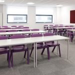 Classroom, chairs and tables