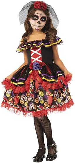 Girl costume for day of the dead
